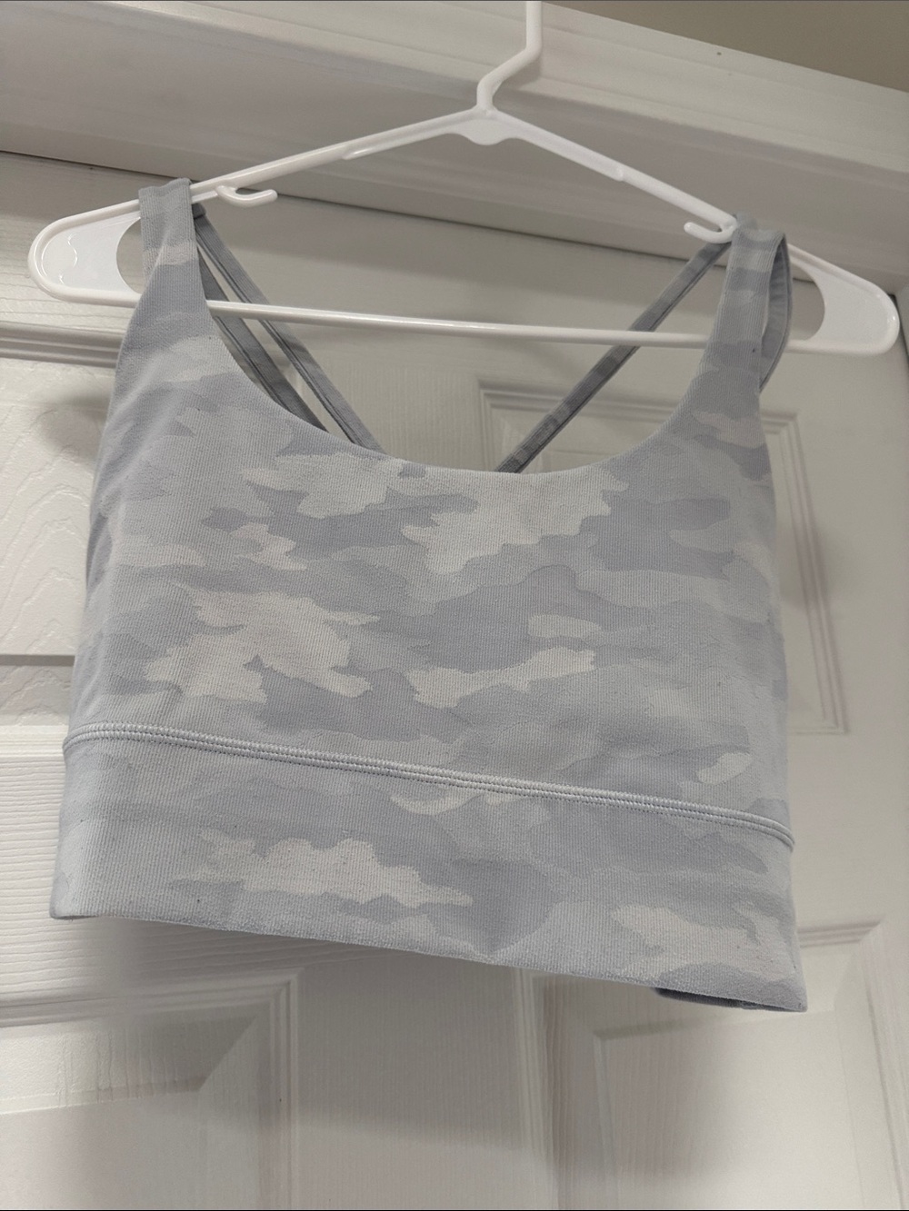 Lululemon Light Gray Camo Sports Bra